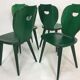 Set of 4 chairs mid-century pine by Carl Malmsten for Svensk as Sweden
