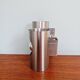 Space Age double wall lamp, in brushed aluminum, 1970s