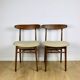 Chaises vintage Hałas beige bouclé - lot de 3