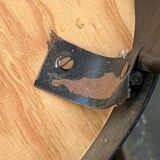 Set of 4 vintage wrought iron chairs from the 1940s.