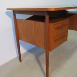 Scandinavian teak desk by Gunnar Nielsen Tibergaard, Denmark