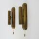Pair of Je Fassung brass 2-light wall lights made in Germany