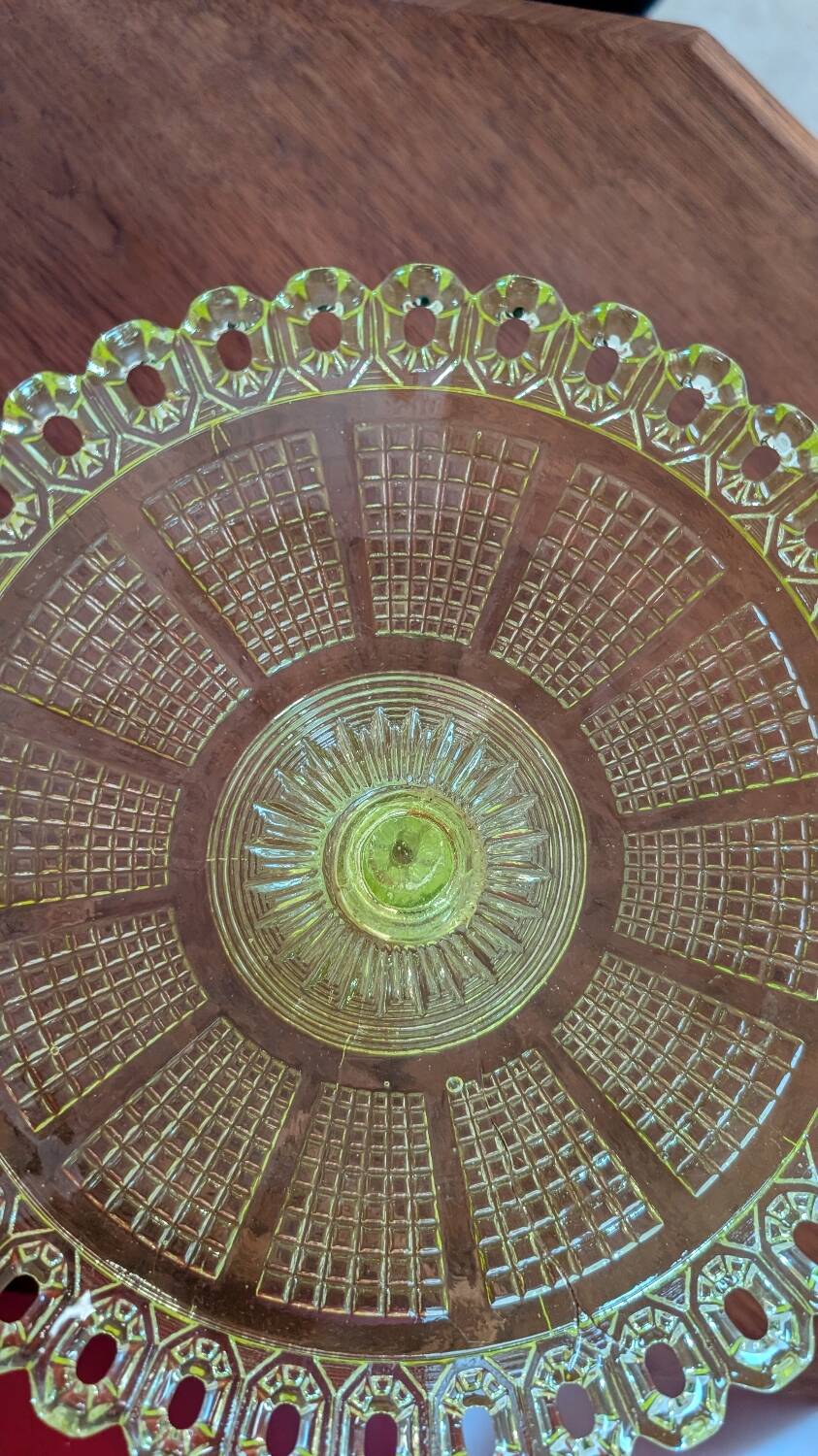 Fruit bowl in ouraline - Art Deco style