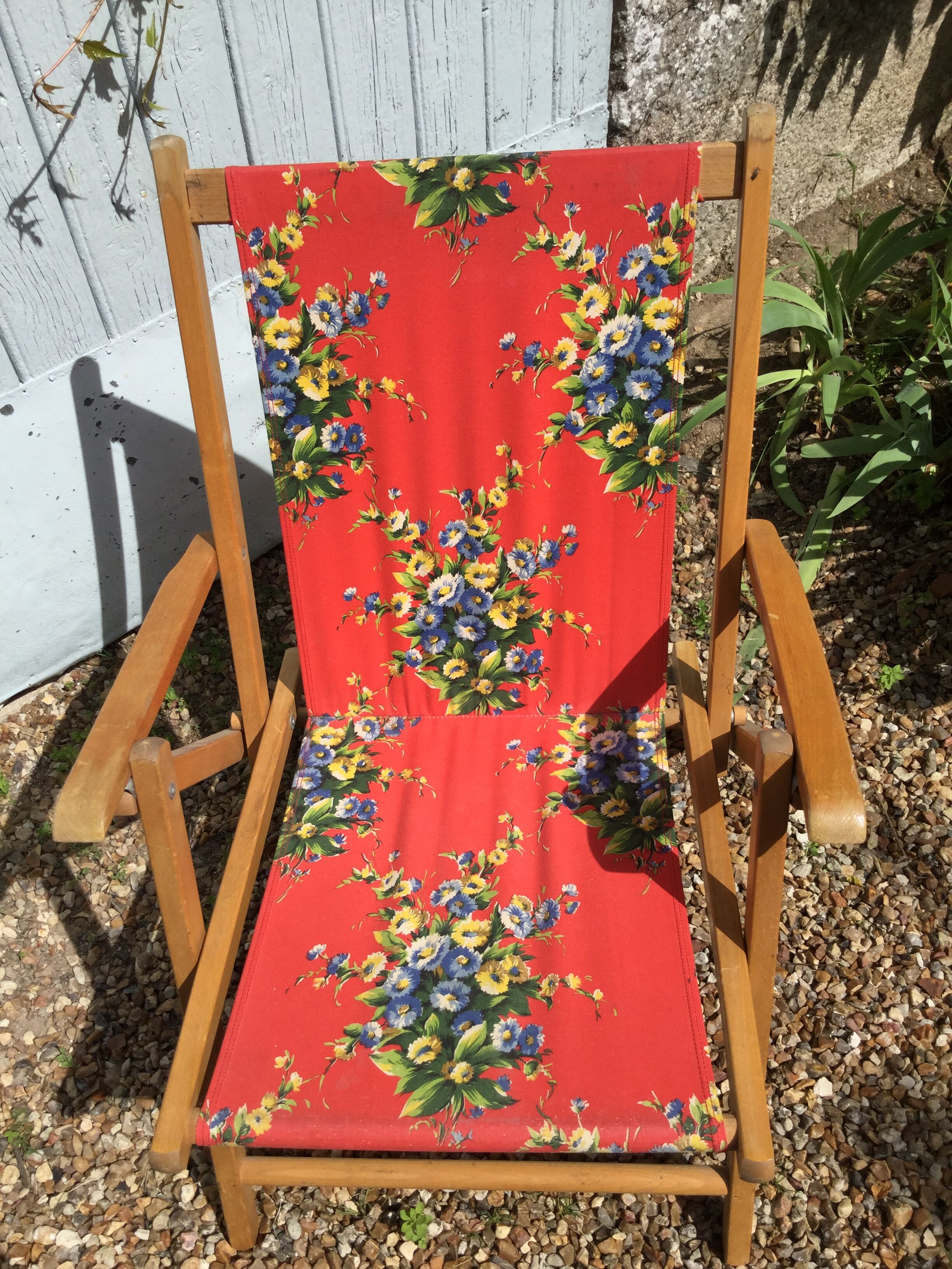 Chair folding vintage 60s