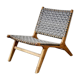 Fauteuil vintage et tressage