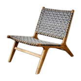 Fauteuil vintage et tressage
