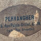 Watercolor painting "Path in the woods" signed + frame early twentieth century