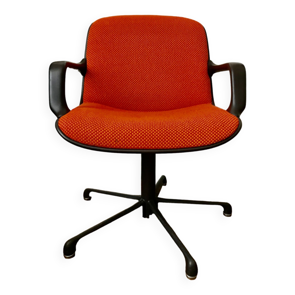 Fauteuils de bureau vintage orange pour Comforto 1980
