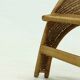 Mid Century Rattan Lounge Chair 1970s