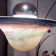 Duo of glass paste wall lamps