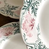 Keller and Guerin Luneville iron earth dessert plates, Rolan model