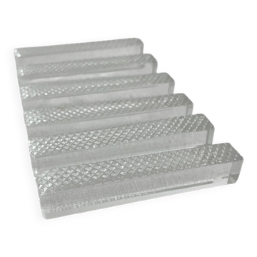 6 crystal knife rests with diamond point