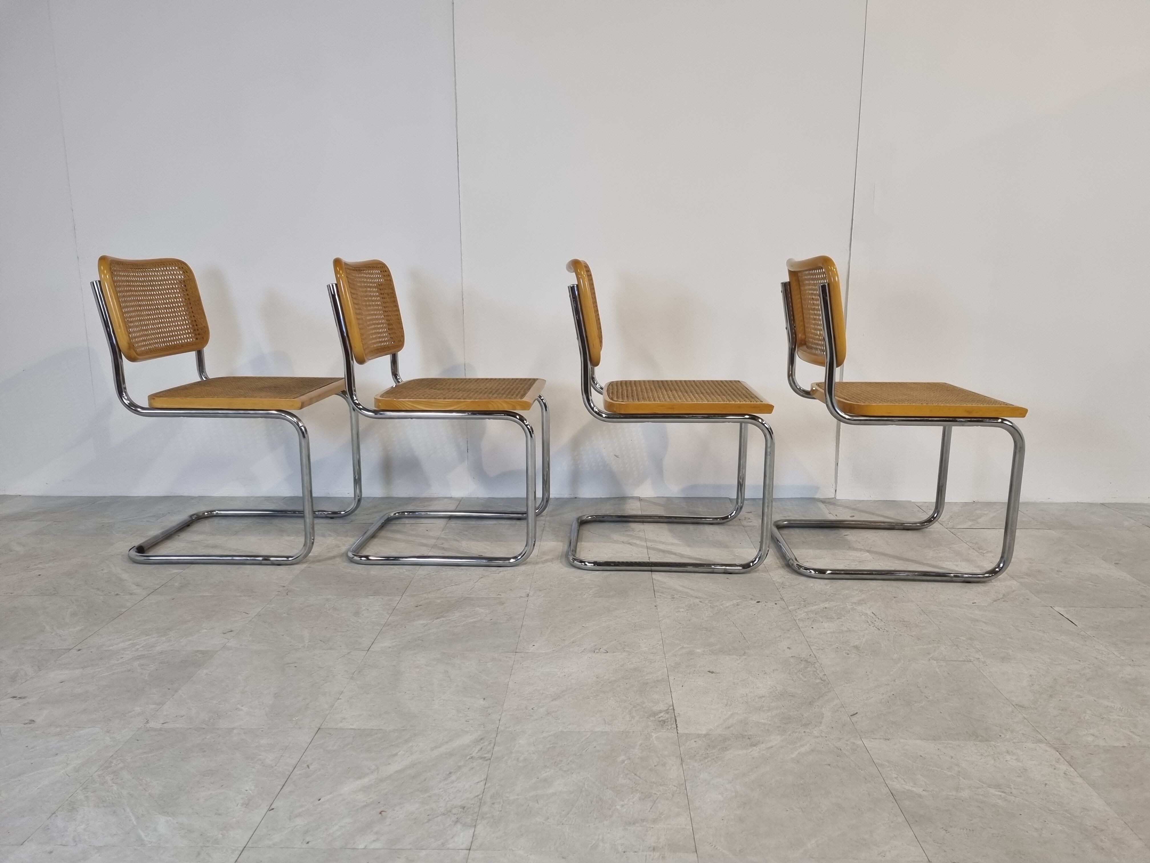 Marcel Breuer cesca dining chairs set of 4