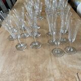 Set of 37 crystal glasses from the 50s