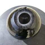 Glass vase signed Christian Tortu