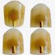 6 Murano glass sconces with gold inlays, Italy 1990