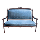 Antique sofa in eclectic style, from around 1870, France.