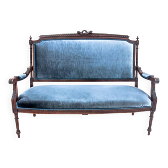 Antique sofa in eclectic style, from around 1870, France.