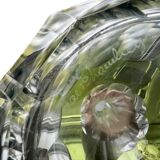 Carafe à vin en cristal, motif osman, signé val st lambert