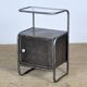2 iron bedside tables, 1950s