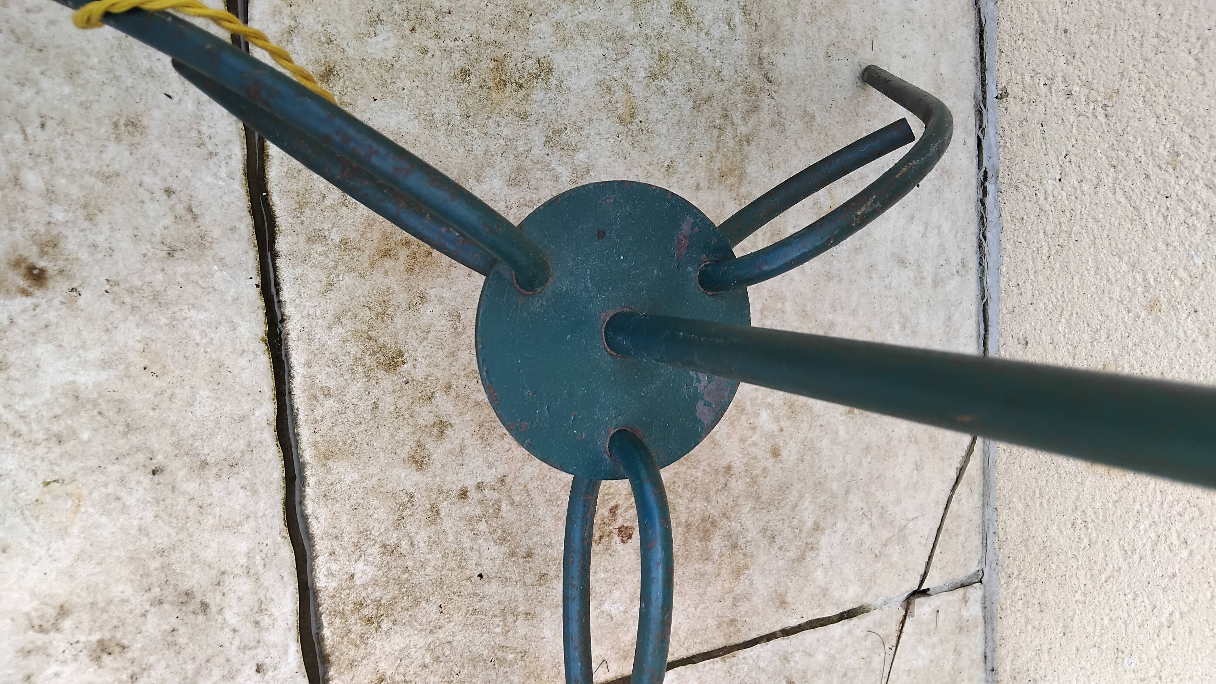 Lampadaire tripode vintage