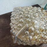 Amber bubble glass lamp, wall lamp or table lamp