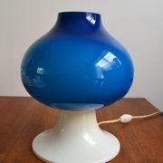 Scandinavian lamp Hans-Agne Jakobsson blue glass 60s