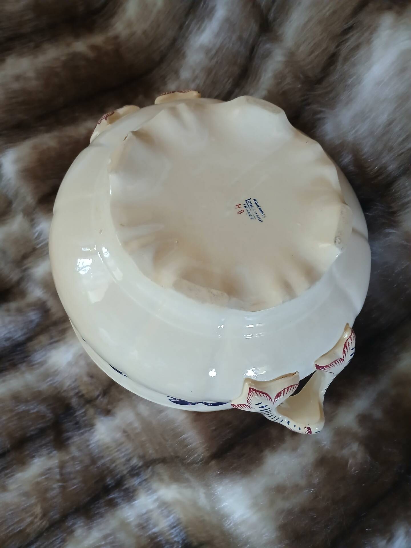 Large soup tureen in Longchamp ironstone