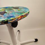 Recycled plastic school stool, 1970s