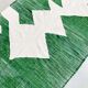 Kilim Moroccan Berber ecru with green patterns 250x142cm