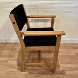 Set of 4 armchairs stamped Hans Wegner "Scandinavian design" 1960.