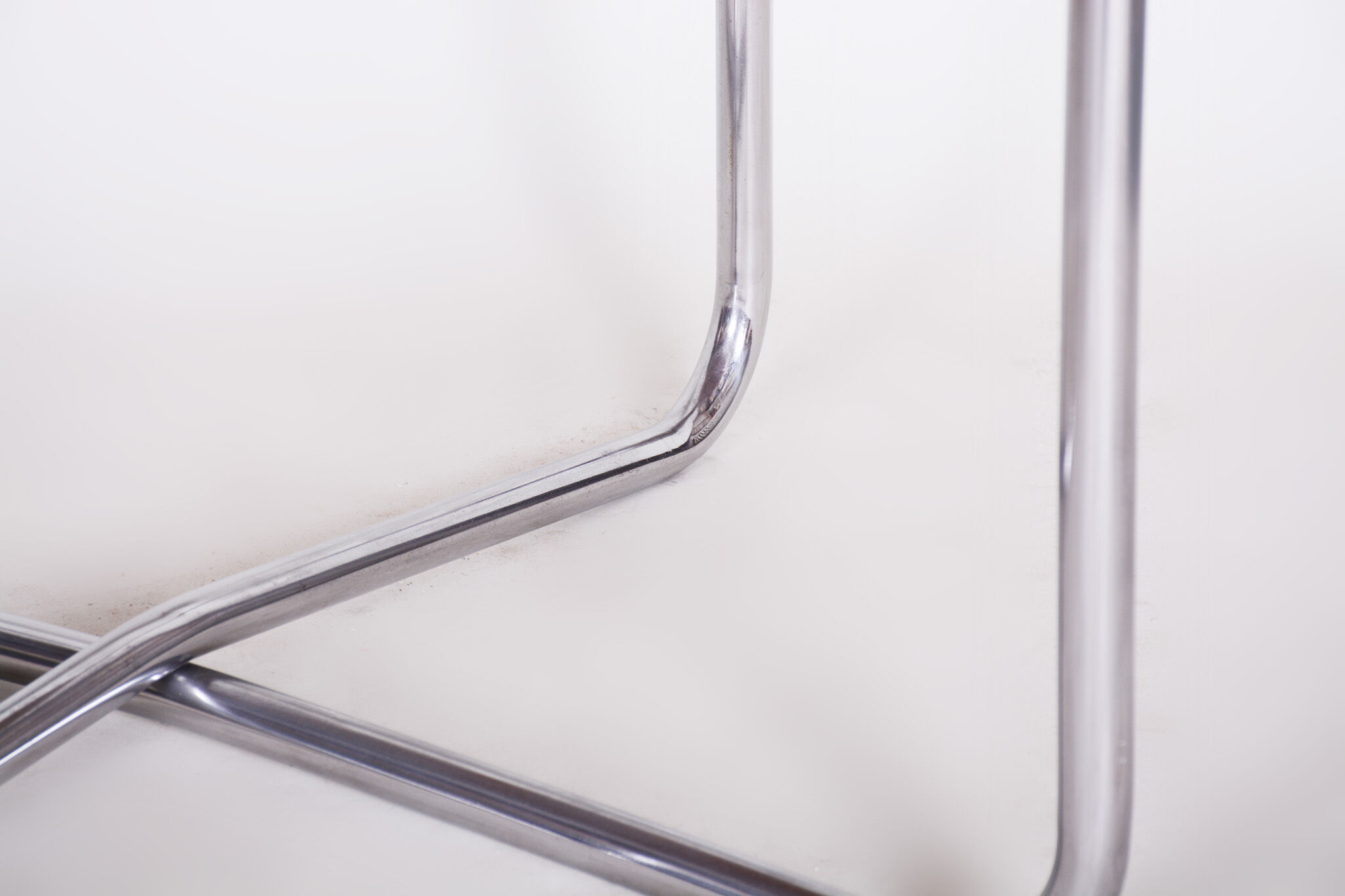 Bauhaus round table made by Vichr & Co in 1930s Czechia