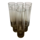 Six Kosta Boda-style bubble vases