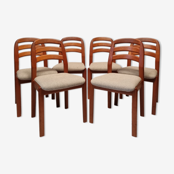 Suite de six chaises scandinaves