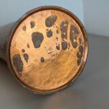 Original Metal Copper Brutalist Hollywood Regency Umbrella Stand Germany, 1970s