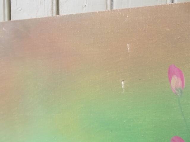 Large painting of a bouquet of flowers 91.5 x 60.5