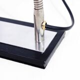 Black and chrome metal desk lamp