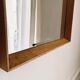 Miroir vintage scandinave bois blond 35x73cm