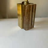 Scandinavian midcentury wall light in crystal and brass