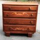 Art Deco chest of drawers in gilded oak