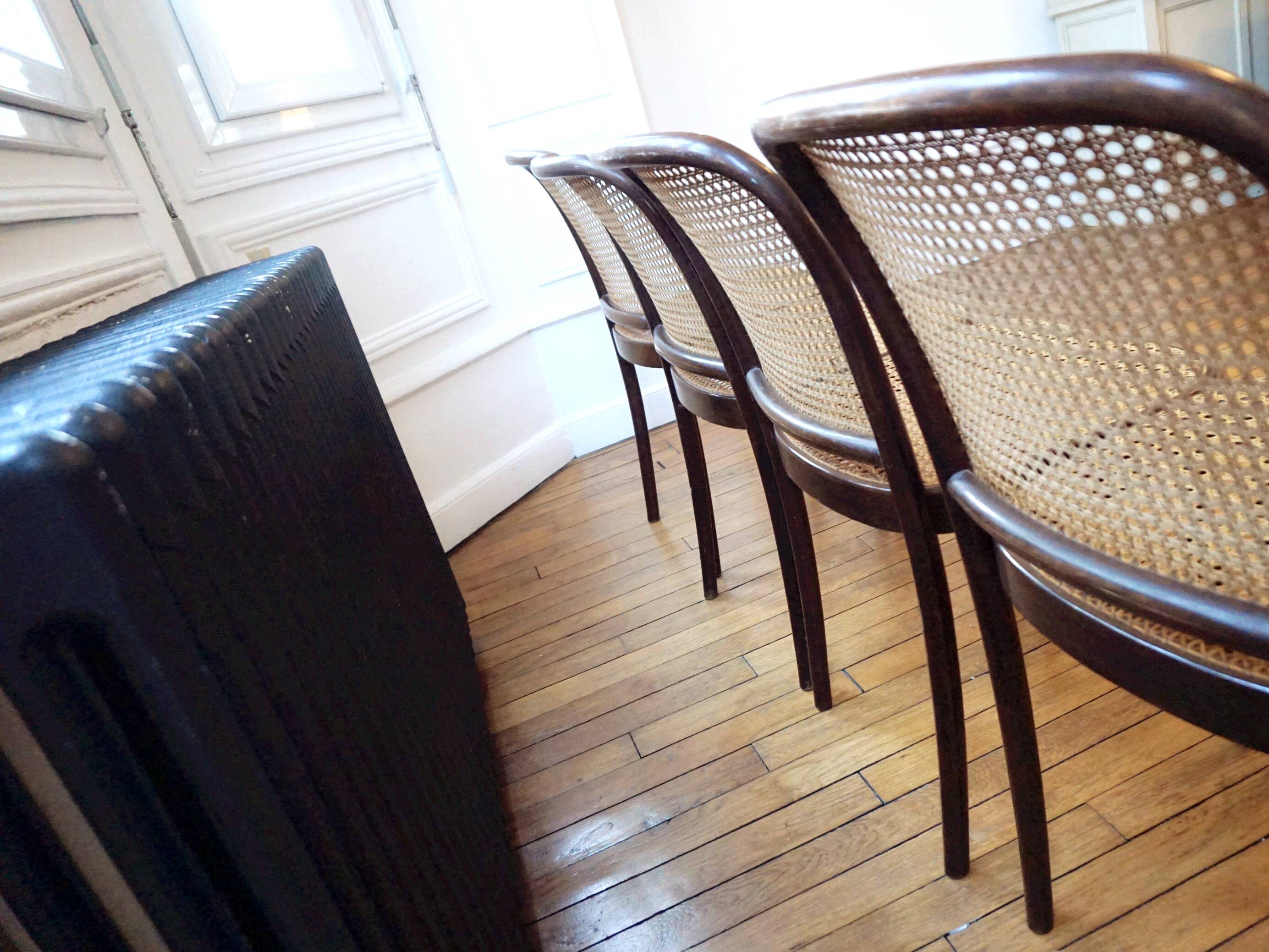 Set of 4 chairs Thonet model Prague 811