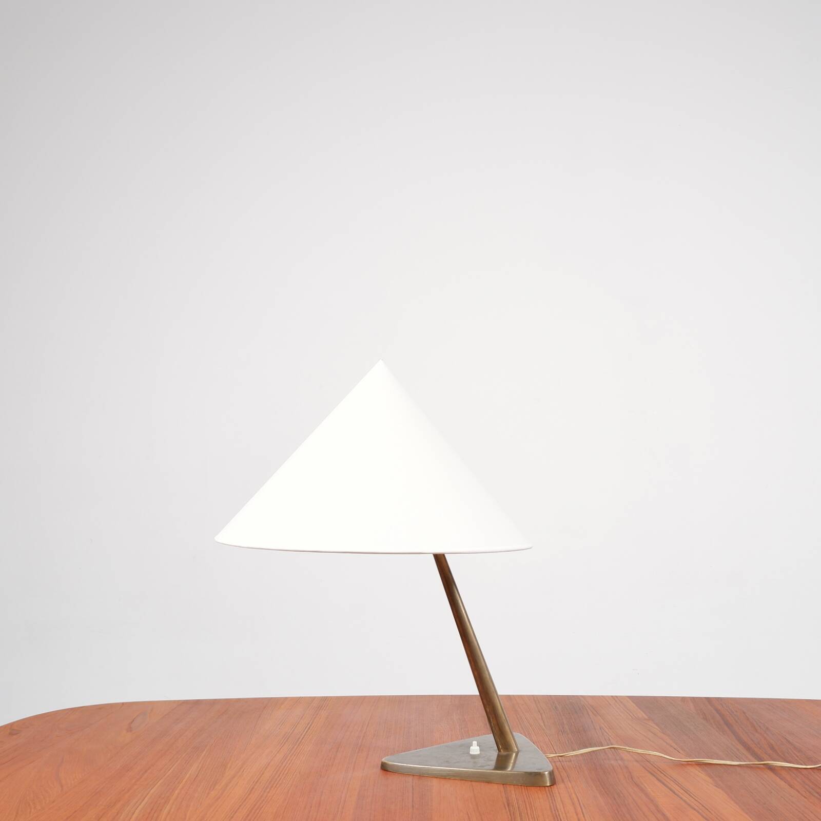 Brass table lamp with in the style of Rupert Nikoll