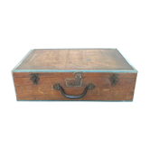 Old wooden suitcase