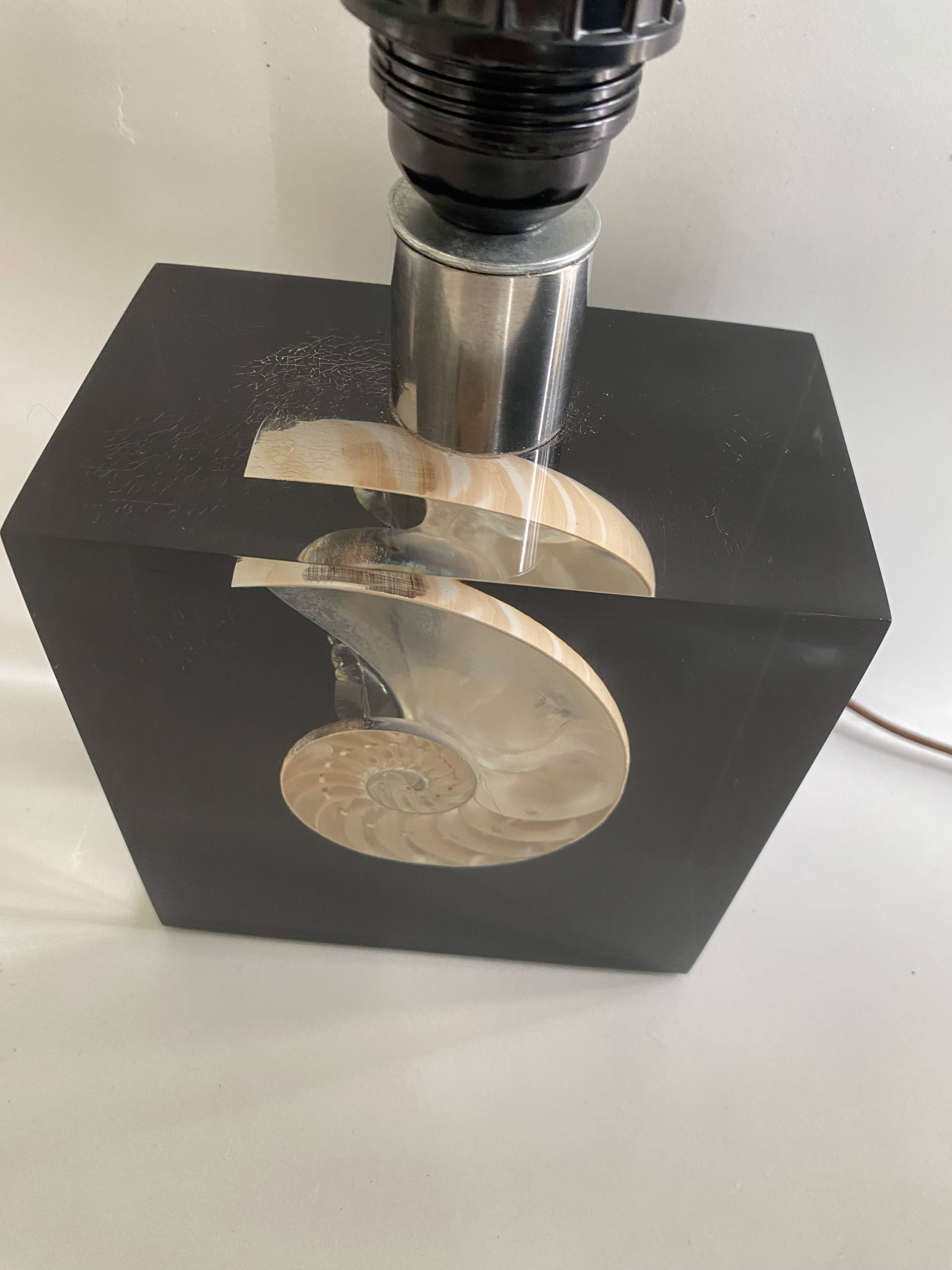 Lamp P. Giraudon, 1970, fabric cable 2M, lampshade