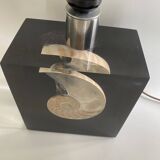 Lamp P. Giraudon, 1970, fabric cable 2M, lampshade