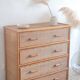 Vintage rattan chest of drawers