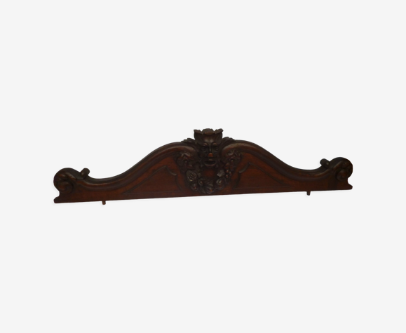 Carved oak pediment