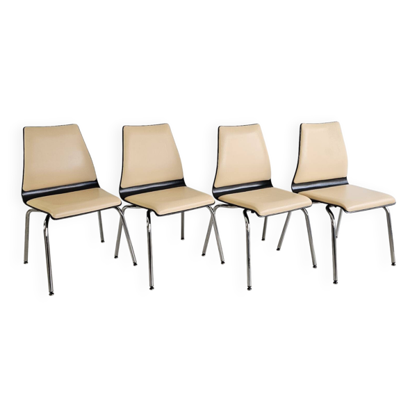 4 chaises de salle à manger Pagholz de Sedus Stoll