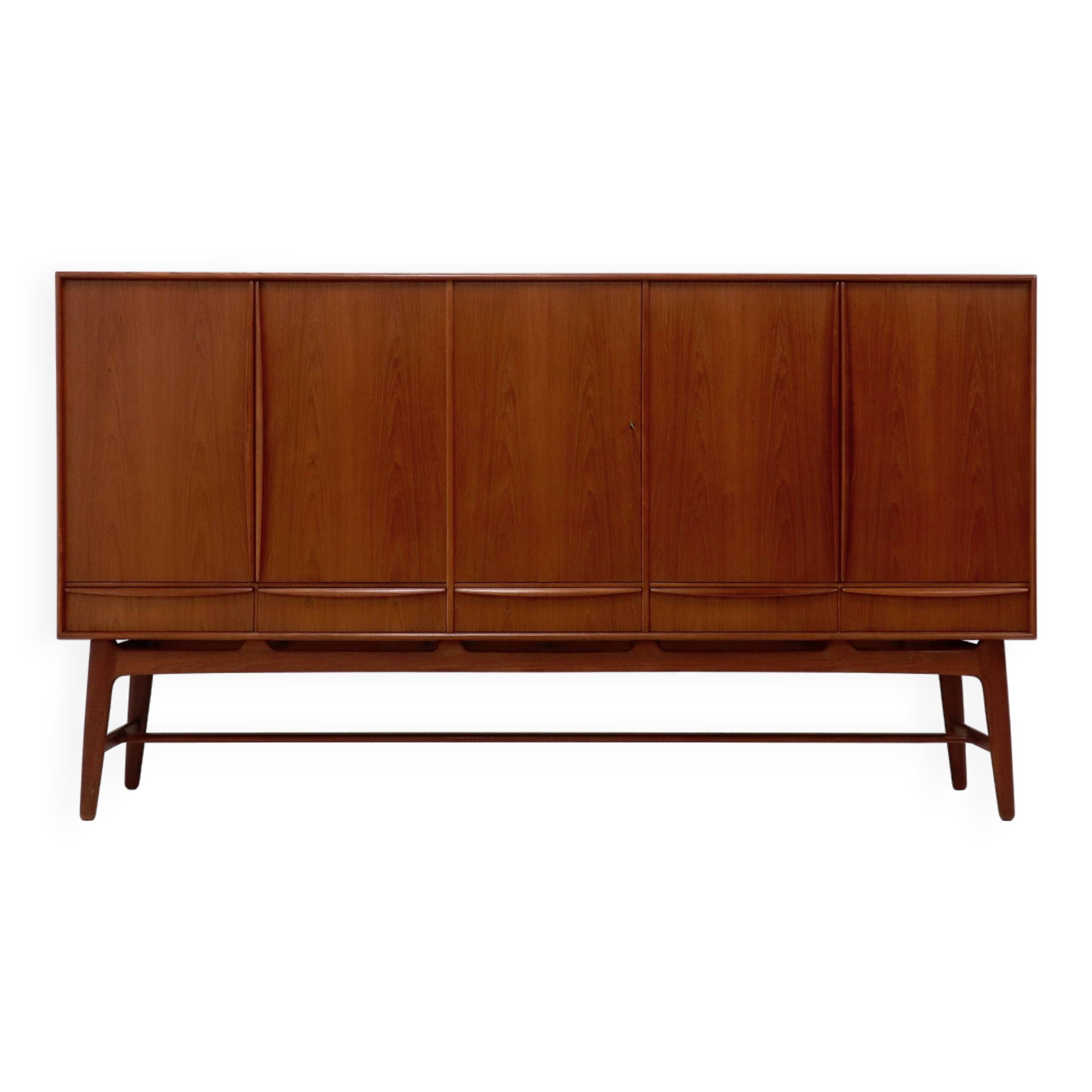 Teak Highboard by Svend Aage Madsen for K. Knudsen & Søn 1950s