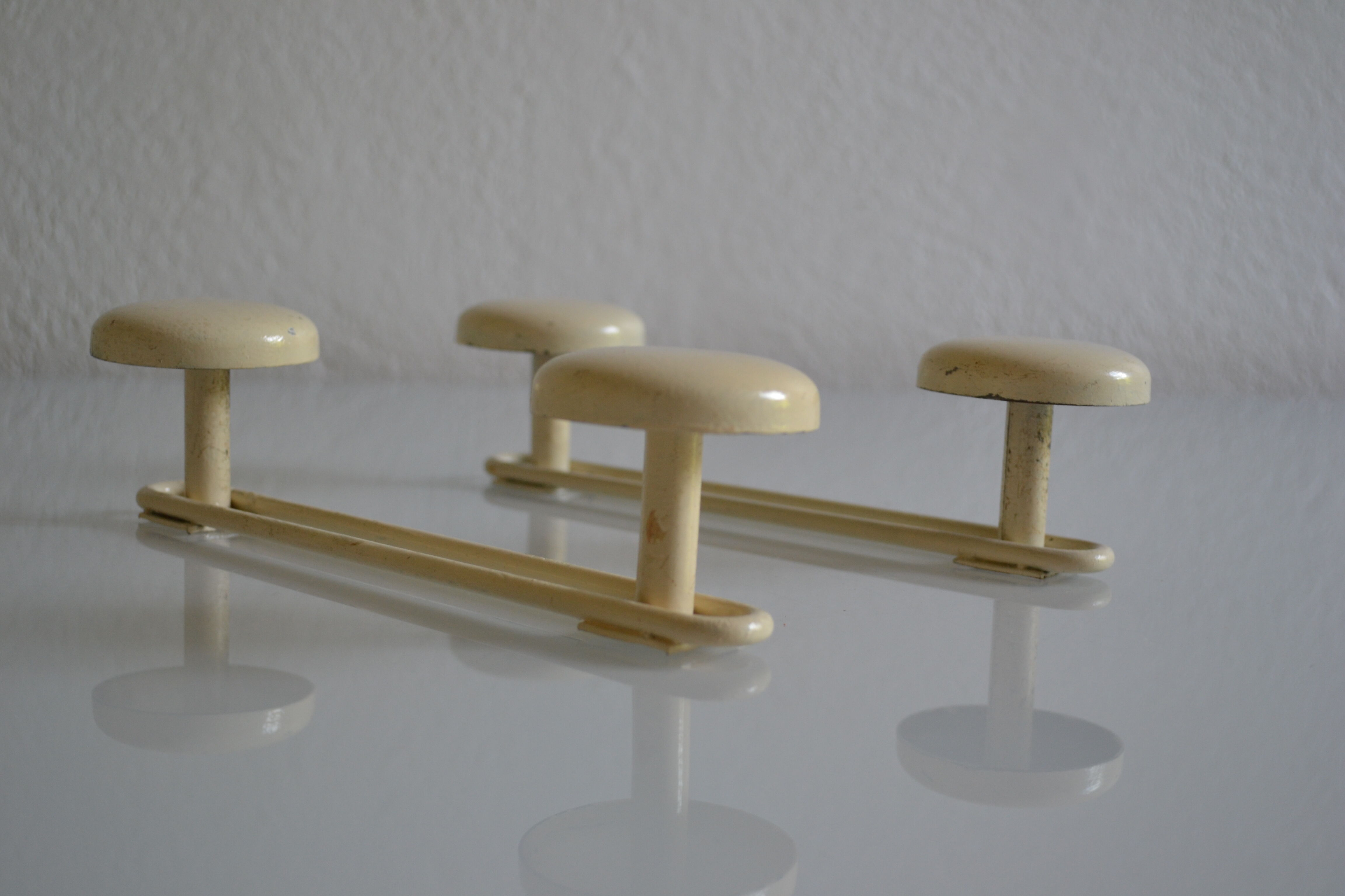 2 double coat hooks vintage 60's